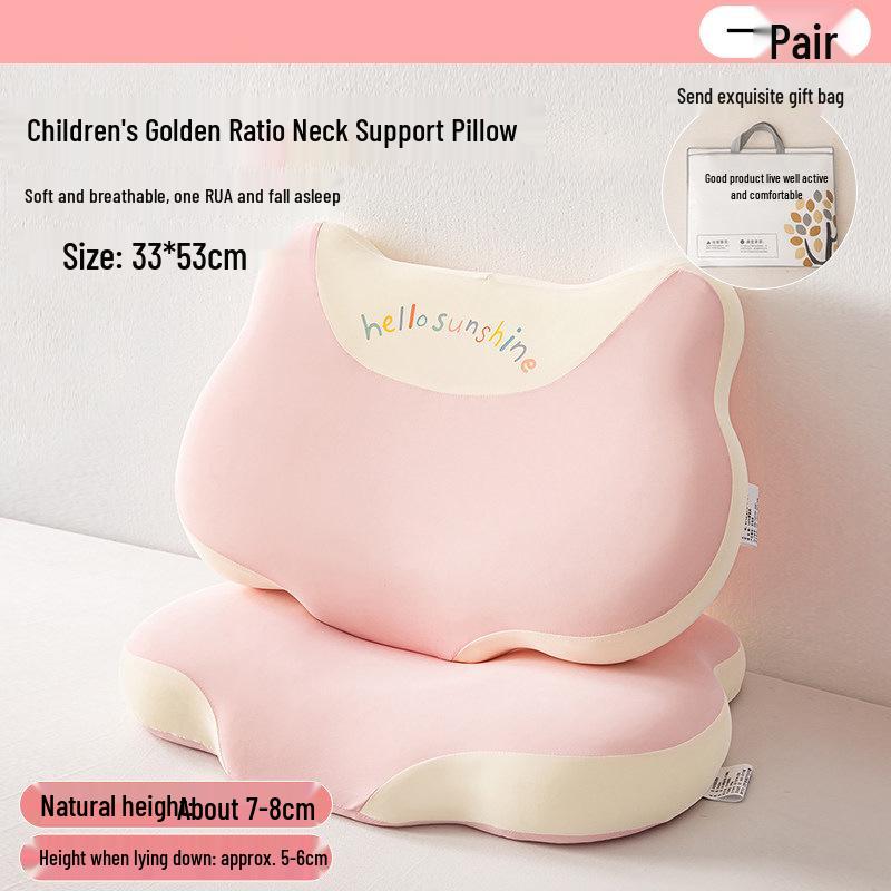 Children's Memory Foam Pillow: Neck Support & Sleep Aid for Ages 3-6, All-Season Comfort, Promotes Healthy Sleep