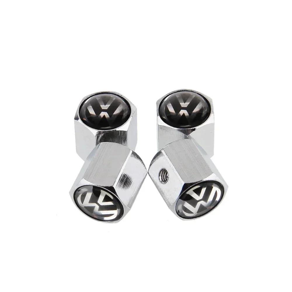 Für VW Neu 4 Stück Diebstahlschutz Auto Rad Reifen Ventilkappen Für Volkswagen Rline GTI Passat Santana Touareg Tiguan Bora Jetta Käfer Sc