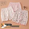 Sommer-Leggings und Pyjamashorts für Mädchen mit Blumenmuster aus Bambus-Baumwolle