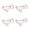 20pcs Shaped Paper Clips Animal Dog Shapes  Gold Light Portable Fun Organizing Metal Clips for D