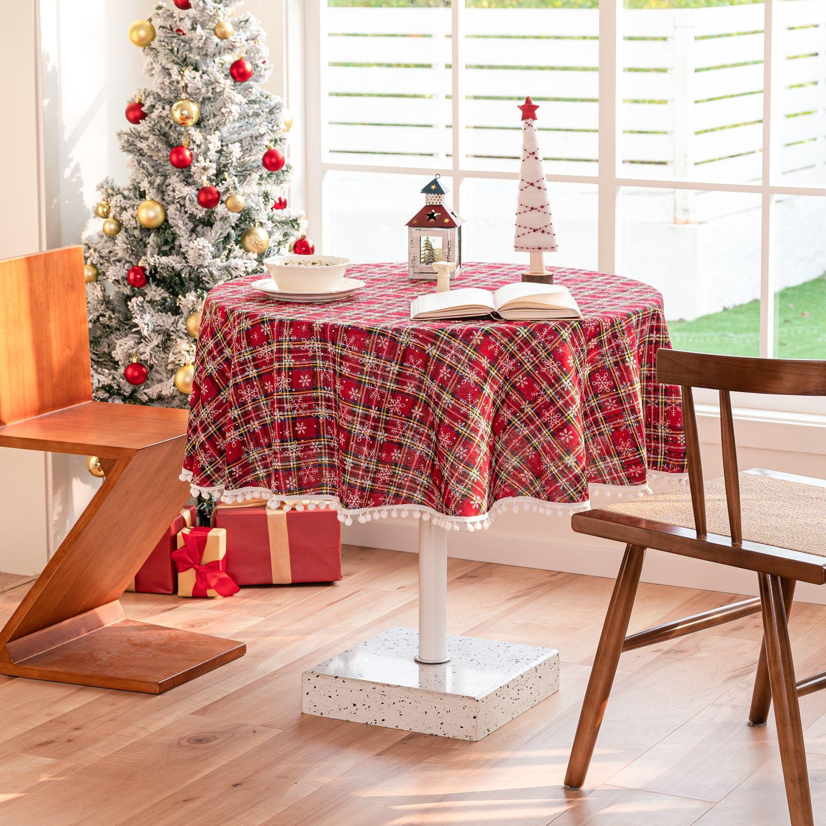 

Прямоугольная скатерть для обеденного стола в полоску, трехмерная вышивка, цветы, маленькая свежая накидка, скатерть, искусство, хлопок и лен 60*60cm