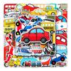 50-Pack Trendy Transportation Luggage Stickers for Laptop and Car Decoration
