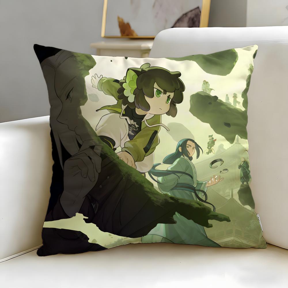 classic anime The Legend of Hei Cushion Cover Soft  EasyWash Pillow Case  Versatile for Couch Bed Travel and Office