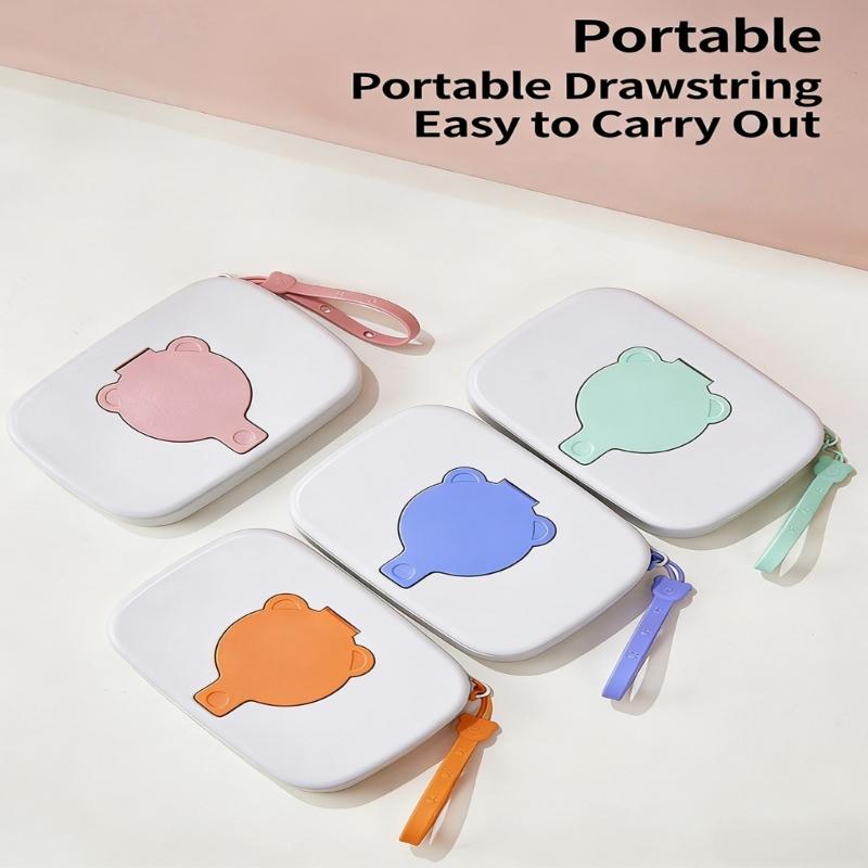 Wipes Case Portable Baby Wipes Dispenser Dustproof Wipe Holder Bear Pattern Wipes Box Baby Wipe Case Keep Wipe Wet
