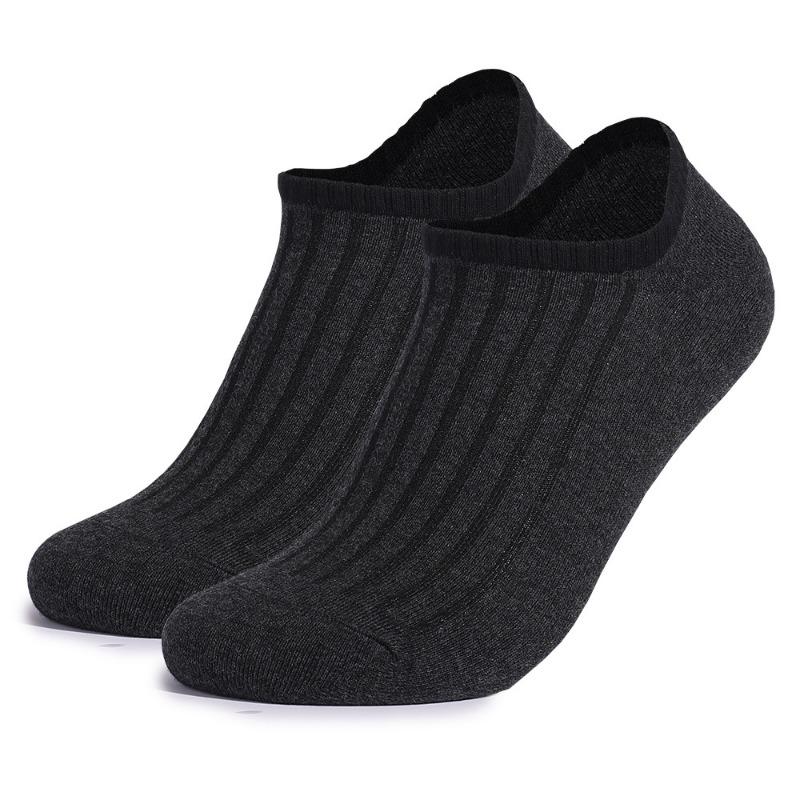 5 Pairs of Men's Spring Summer Leisure Cotton Solid Color Breathable Invisible with Short Boat Socks