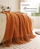 G5Z Luxuriöses Wollsofa & Nickerchen-Decke - Einfarbige, Ins-Stil, Schal-Überwurf, Bettende-Dekoration