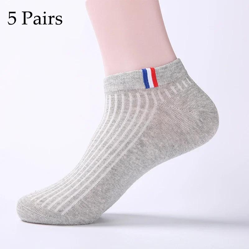 Mens Boat Socks Low Tube Socks Summer Cotton Sports Sweat Absorbing Breathable Comfortable Thin Basketball Socks Aezy0066