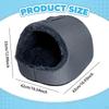 Cat Bed Cave House Enclosed with Portable Handle, Warm, Soft, Anti Slip Comfortable Pet Supplies