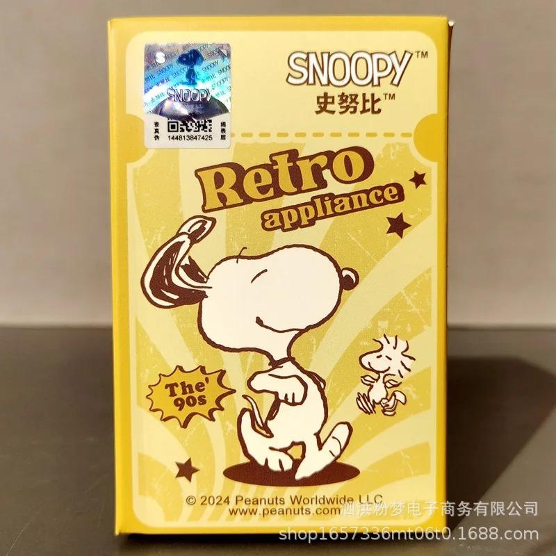 

Оригинальная лицензированная серия Snoopy Blind Box, мультяшная сцена супермаркета и сада с мебелью, детские игрушки-конструкторы