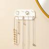Jewelry Storage Hook Wall Mounted Perforated Free Ring Earrings Necklace Hanger Household Women's Jewelry Storage Hook