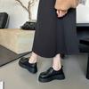 [Ushilai] Retro British Style Loafers Women's Winter 2025 New Platform Casual Versatile Small Leather Shoes