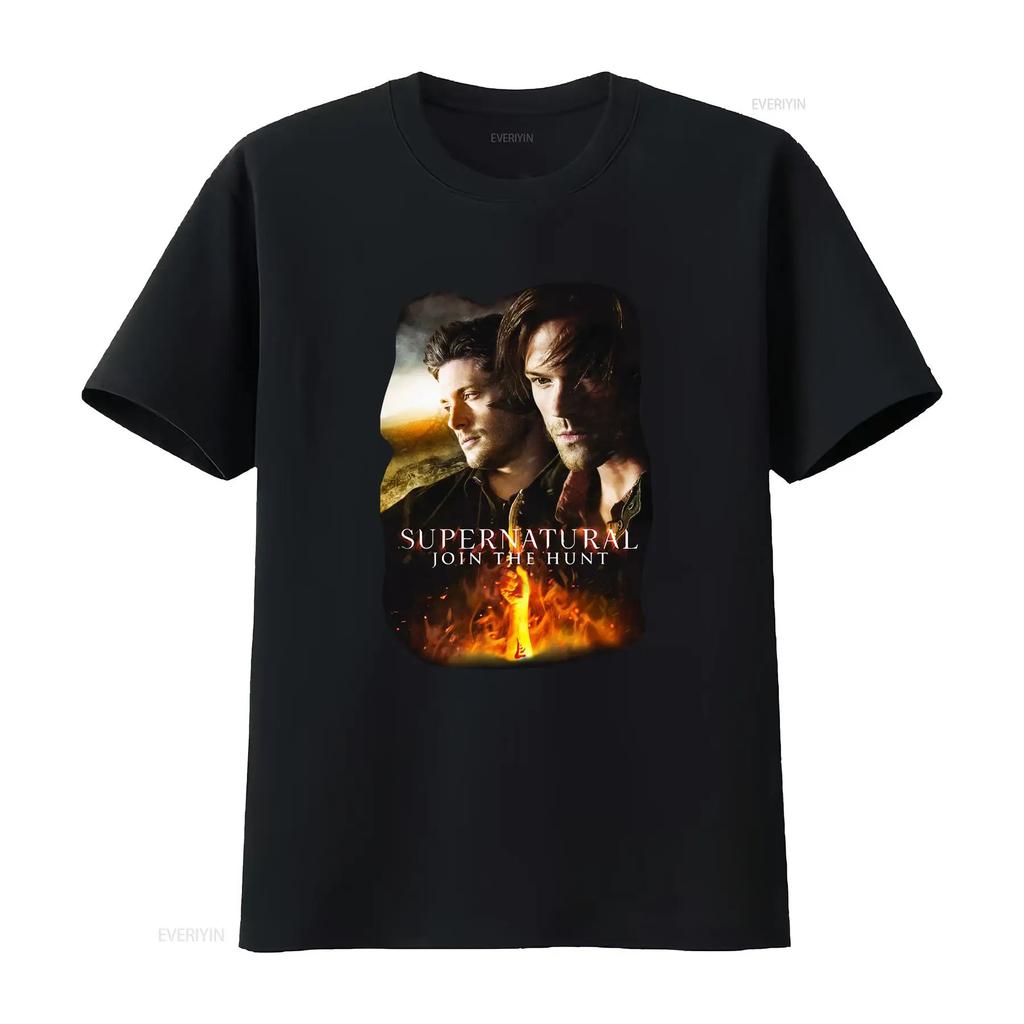 Supernatural Unisex's Flaming Poster T Shirt vintage Washed graphic Stylish Comfortable Breathable fashion designer clothes Soft