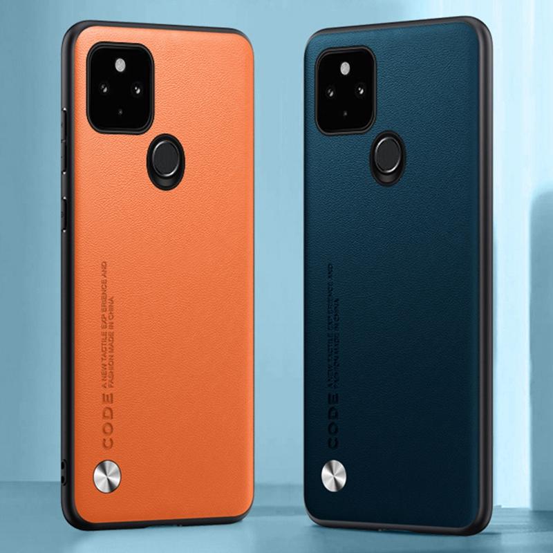Luxury PU Leather Case For Google Pixel 5A 5G Back Cover Matte Silicone Shockproof Protection Phone Case For Google Pixel5A 5G