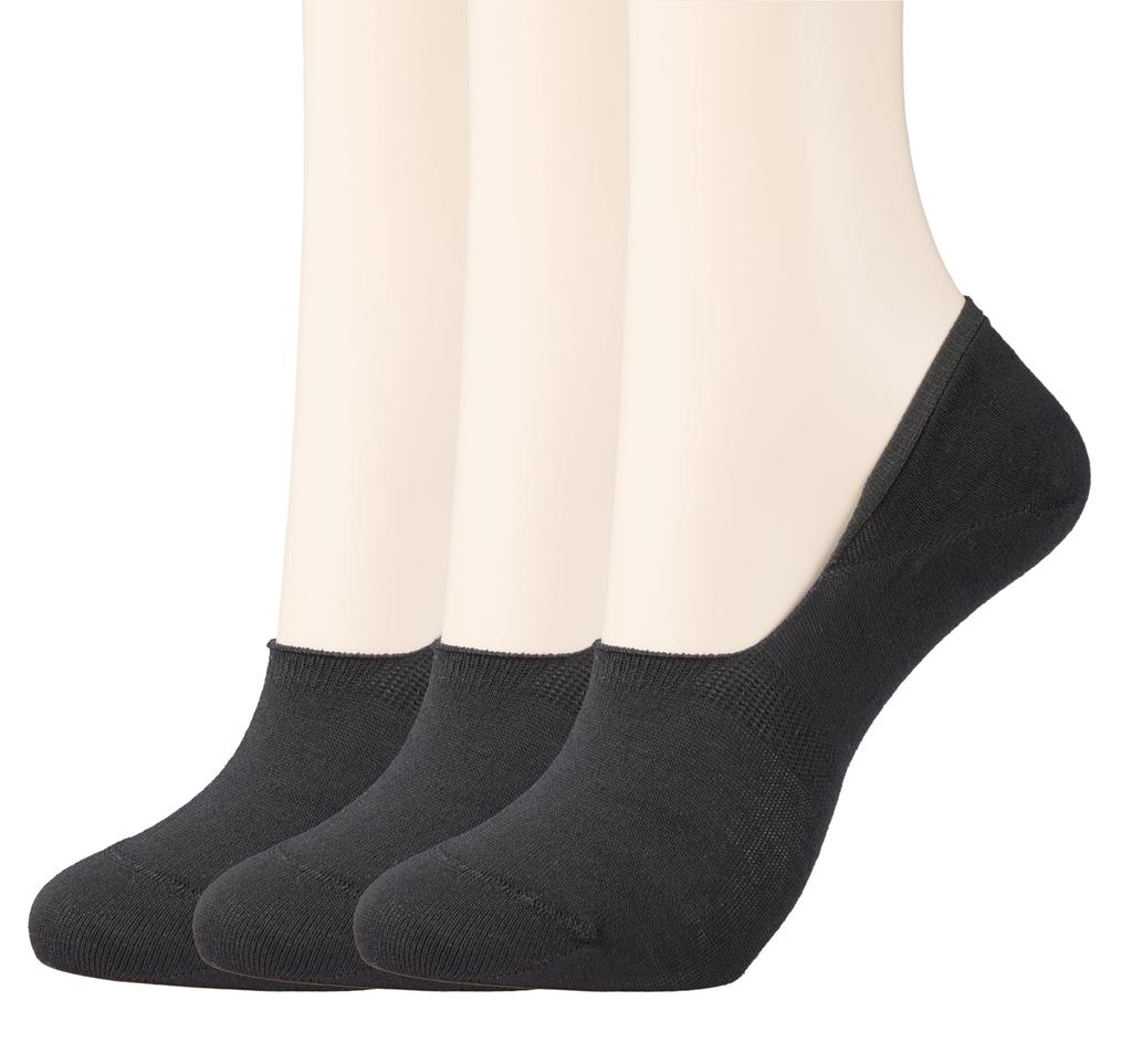 Okamoto SUPER SOX Women's Odor-Free Foot Covers, Deep Fit, 1 Pair/3 Pair Set, Deodorizing, Stuffy Socks, 24-Hour Warmth