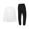 Li Ning Letter Logo Print Fashion Simple Loose Breathable Comfortable Versatile Round Neck Long Sleeve Casual Sports Suit YTLV113-3+AKLVH91-1