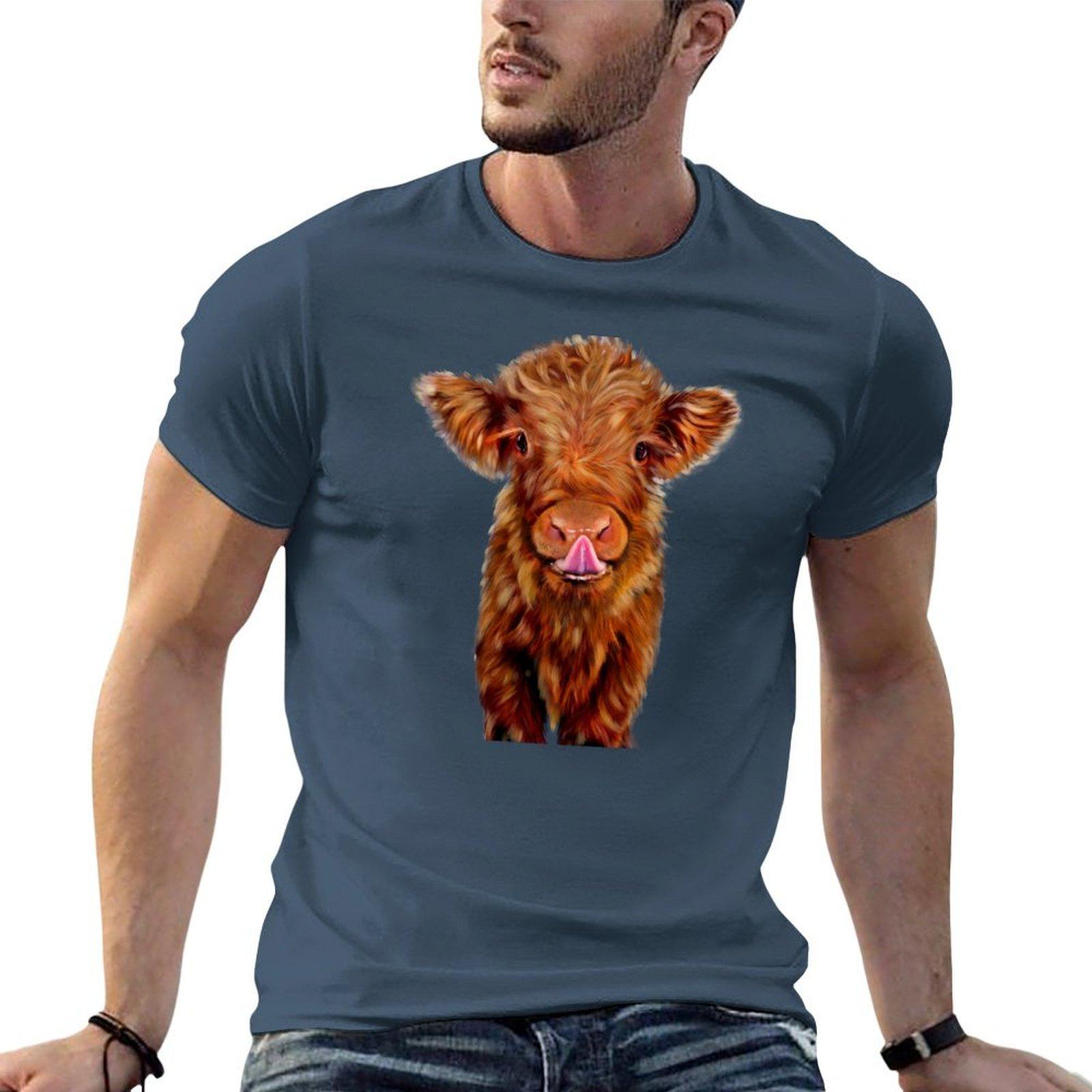 Baby Highland Cow Drawing Scottish We Coo Tshirt T Shirts Cotton 100 Unisex Tshirt Unisex T Shirts For Unisex Tshirt S