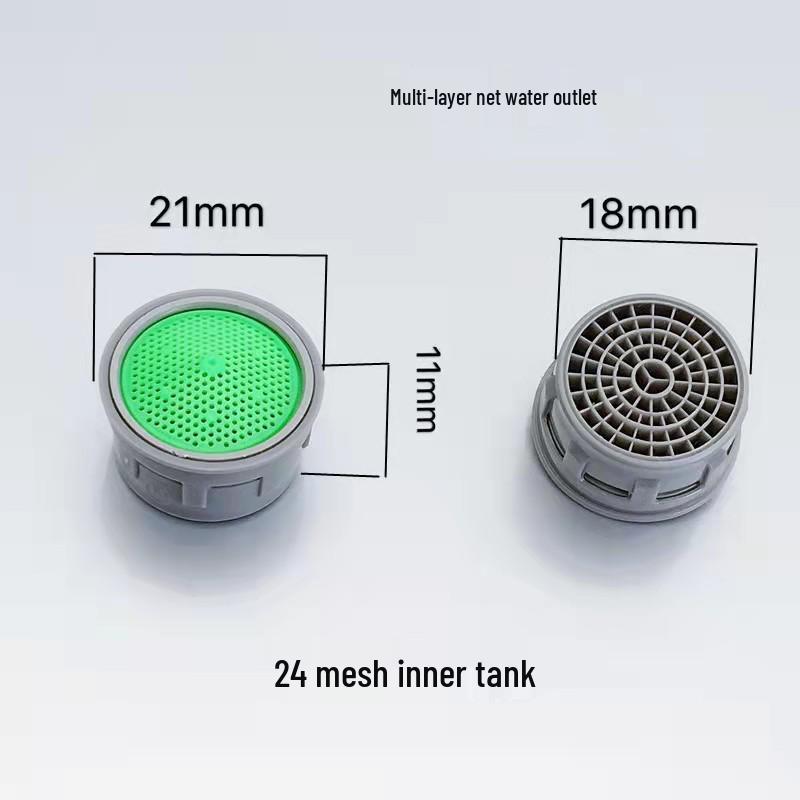 Universal Kitchen Faucet Aerator: Splash-Proof Filter Screen with 24mm Inner Core