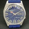 JAPAN VINTAGE SEIKO 5 AUTOMATIC 7009A MENS BLUE COLOR DIAL WATCH a702106-5 R208-a702106