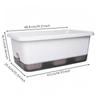 Rectangle Self Watering Planter Long and Narrow SelfWatering Wide Rim Flower Pot
