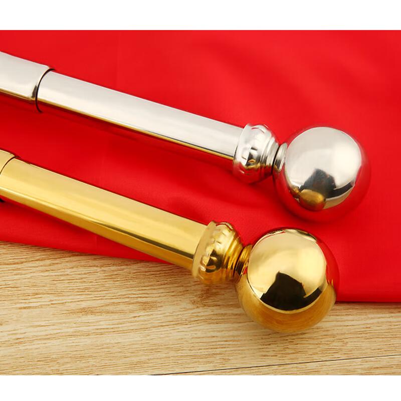 2-Meter Outdoor Solid Flag Pole with Base