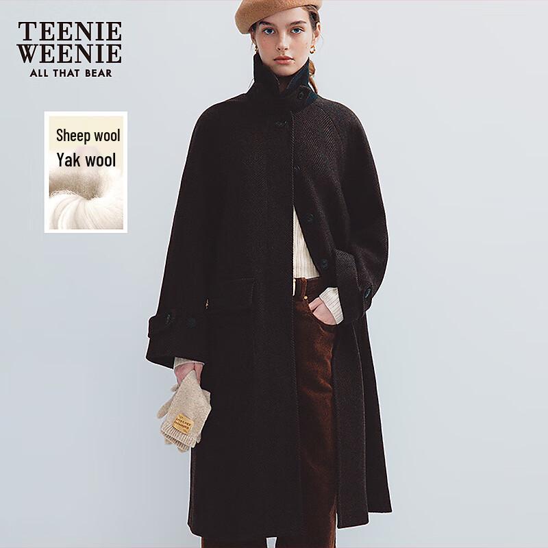 

Teenie Weenie Women s Winter Lapel Wool Blend Coat S
