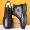 Men's Snow Boots Black Flat Ankle Male Winter Shoes Booties Warm Cold Proof Cotton Shoe Sale Casual Fashion Luxury Fur Brands