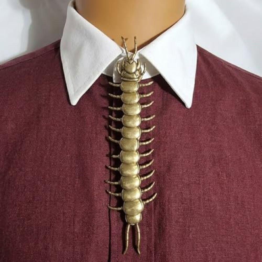 1/2pcs Punk Style Centipede Button Cover Metal Button Clip-On Centipede Button Clip for Shirt Decor