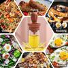 Measurable Seasoning Container Oil Bottle Kitchen Silicone Quantitative Outdoor with Brush Barbecue Spray Bottle Cooking Tools