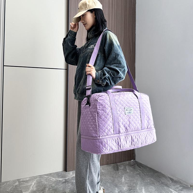 Large Capacity Travel Bag with Wet/Dry Separation for Business Trips, Sports, and Yoga