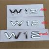 2026 3D ABS W12 Logo Car Rear Trunk Emblem Badge Sticker Accessories For Audi A6 A7 A8 S6 S8 RS6 RS8
