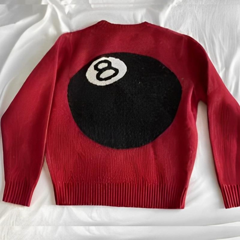 Nový zimní velký pletený hip-hopový svetr na vysoké ulici