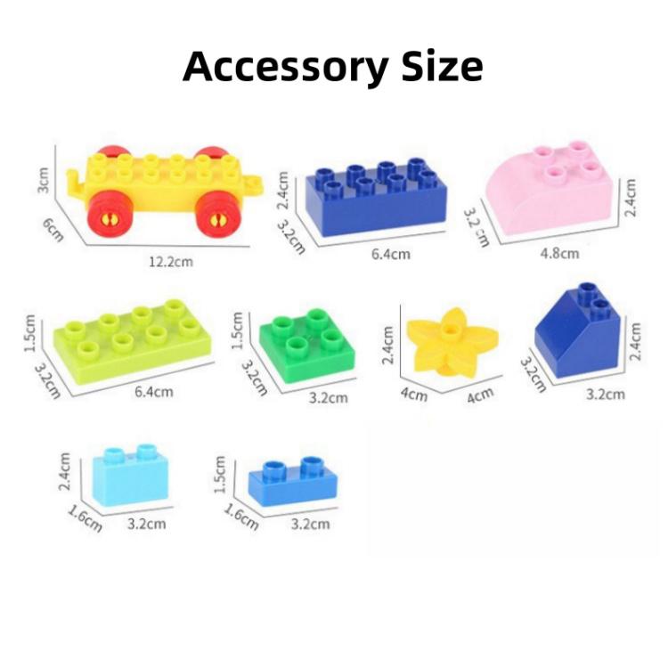 Non-Toxic 160Pcs Creative Building Blocks Set Of Colorful Classic Basic Silver Brick Diy Toys For Baby Christmas Gifts 3 To 10 Years Toys