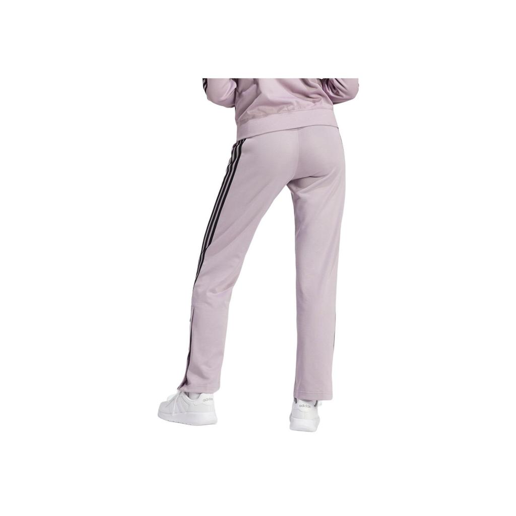 Adidas Casual Slim Fit Three Stripe Side Open Vintage Sports Button Knit Pants Women Pants Light-Purple IS0869