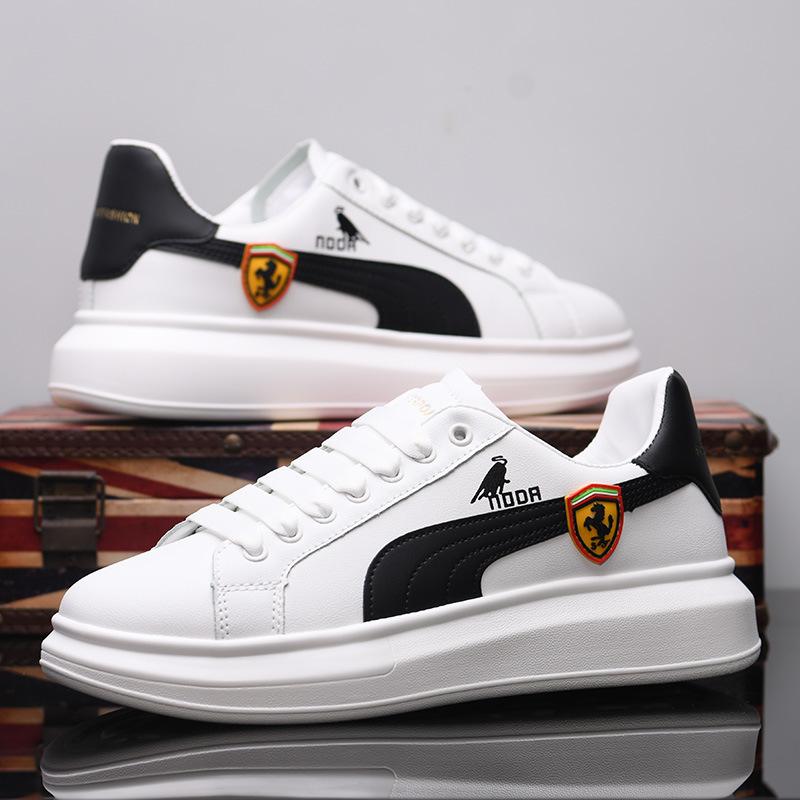 

Spring and autumn leather heightening lightweight sports casual shoes thick baseplate shoes MY2 36