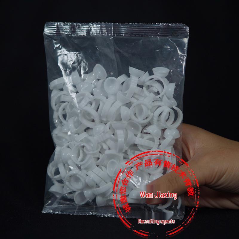 Microblading & Tattoo Pigment Ring Cups for False Eyelashes Makeup - 100 Pieces