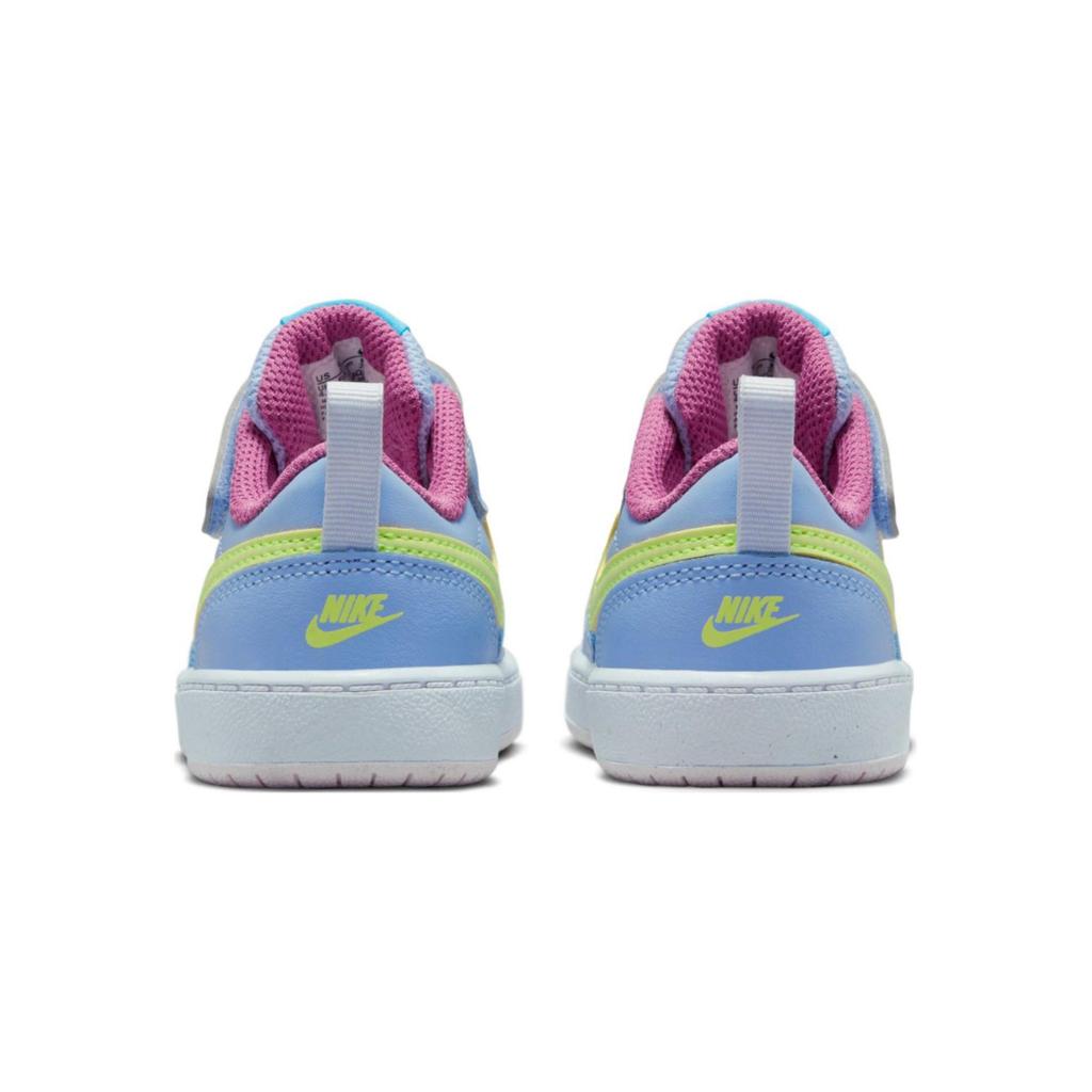 Nike Court Borough Low 2 TD Sports Comfort Non-Slip Durable Low-Top Walking Shoes Baby Shoes Blue BQ5453-405
