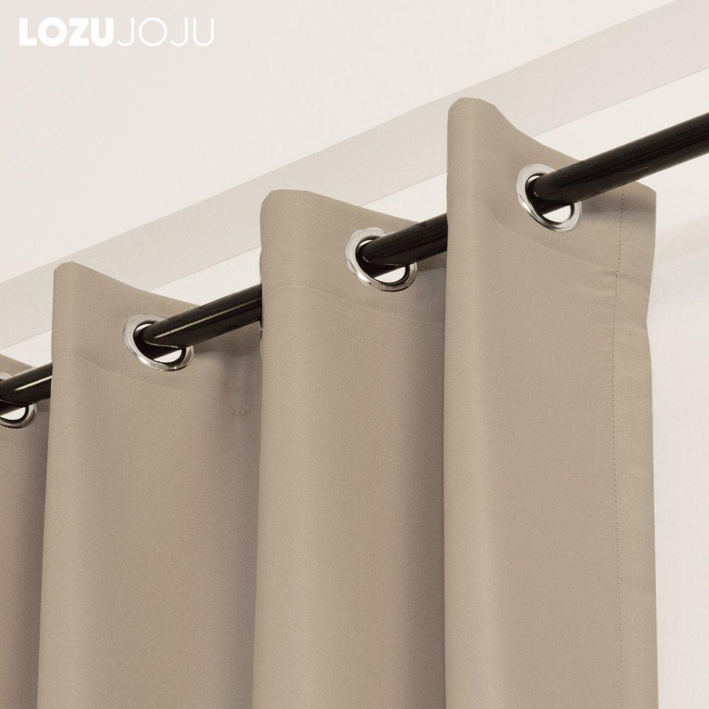 1 Stück LOZUJOJU 70–80 % Verdunkelung, einfarbige Verdunkelungsvorhänge mit gerüschtem Rand für Wohnzimmer, Schlafzimmer, Heimdekoration