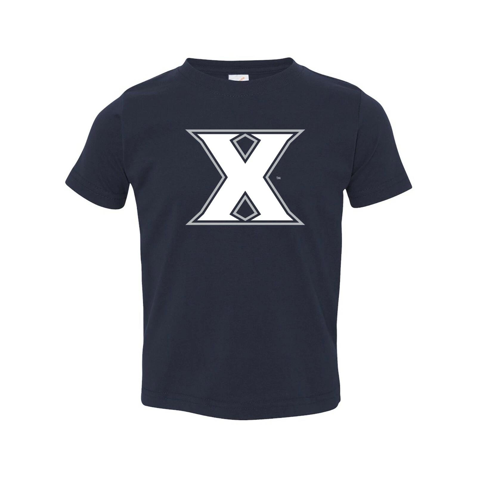 Xavier Musketeers Primary Logo Toddler T Shirt - NCAA College University - Navy 4XL