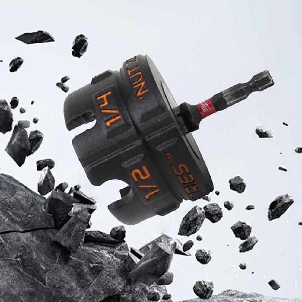 Nut Zip Drill Attachment Multifunction Nut Drill Bit Socket Drive Kit Portable Bolt Extractor Tool for Fast Nut and Bolt Removal