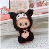 First, Second, and Third Generation Labubu Doll Clothes: 17cm Plush Onesie for 10cm Labubu Dolls, Cute Cartoon Design