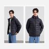 XueZhongFei Unisex Lightweight Hooded Ribbed Down Jacket