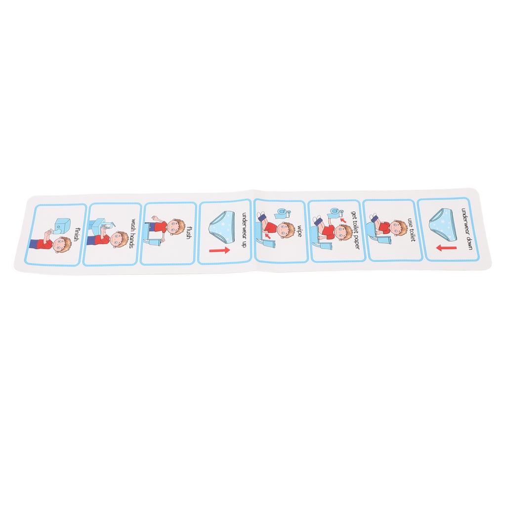 Potty Training Visual Schedule Independent Living Skills Step By Step Visual ASD Toilet Schedule for
