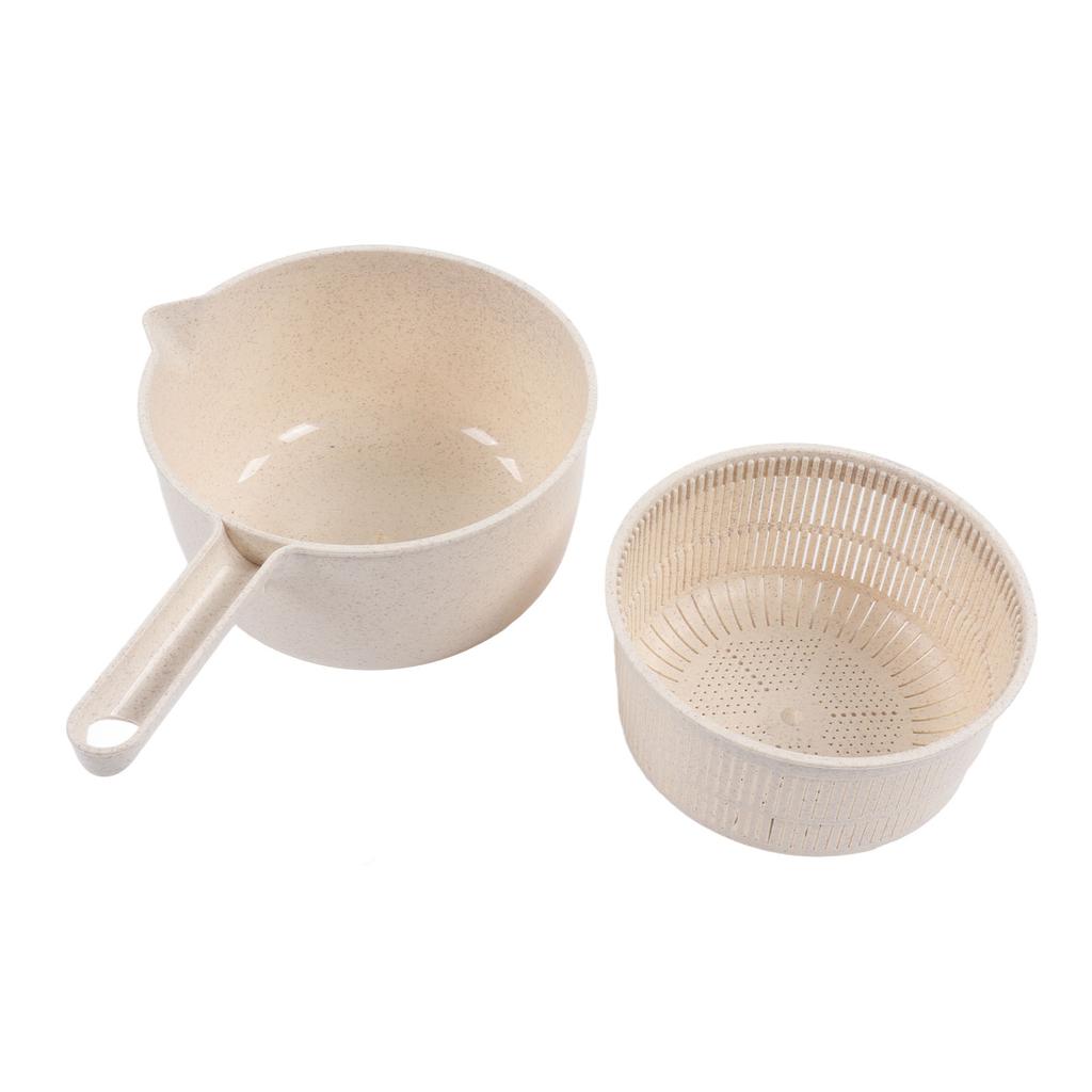 Kleiner Salatschleuder BPA-frei Mehrzweck-Gemüsewascher mit Griff und Abtropfkorb für Zuhause