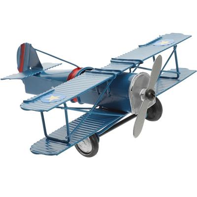 Handicraft Vintage Airplane Model Retro Iron Metal Plane Models Aircraft Ornaments  Home Decor