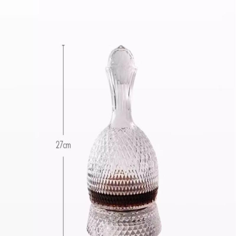 European-style High-end Rotating Star Diamond Wine Decanter Wine Divider, Untoppleable Glass, Light Luxury Accessories and Gifts