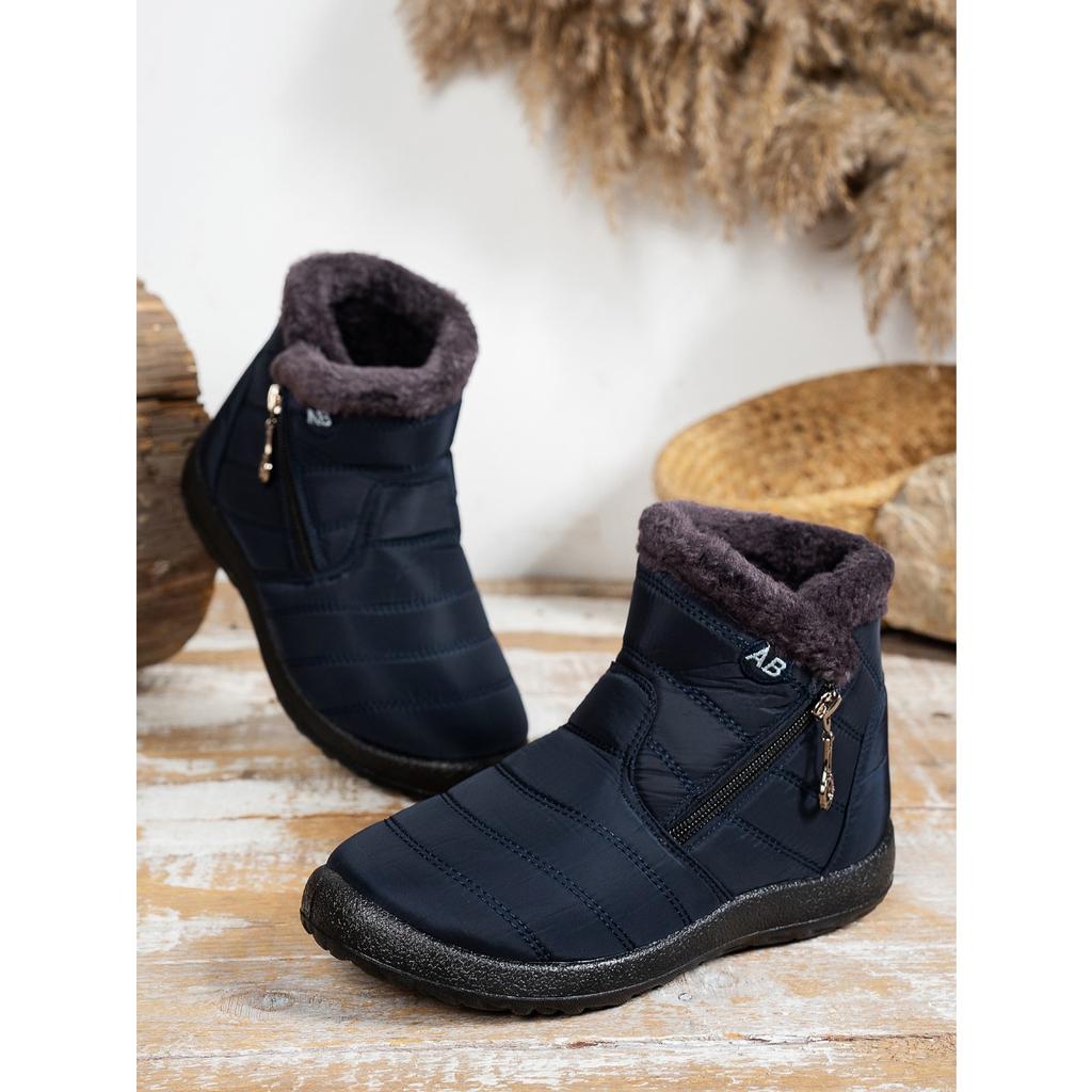 Women's Comfortable Winter Boots with Plush, Soft Soles for Outdoor Warmth, Suitable for All Seasons