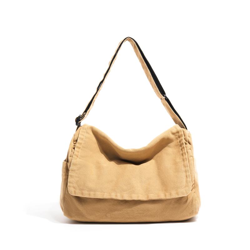 

Canvas Bag Unisex Crossbody Bag Student Class Shoulder Messenger Bag хакі