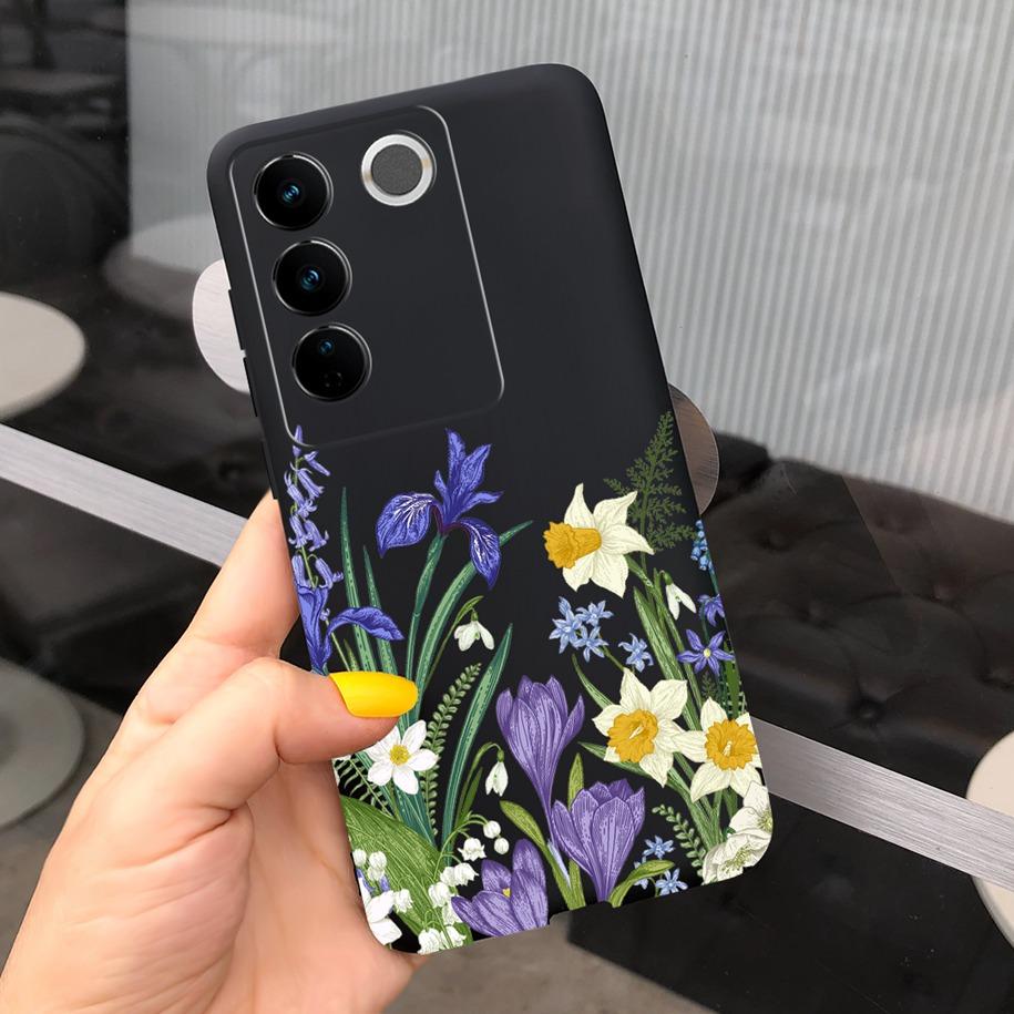 For Vivo V27 Pro Case Vivo V27e Back Cover Fashion Candy Color Painted Funda For Vivo V27 5G V 27e V27Pro V2237 V2230 Soft Shell