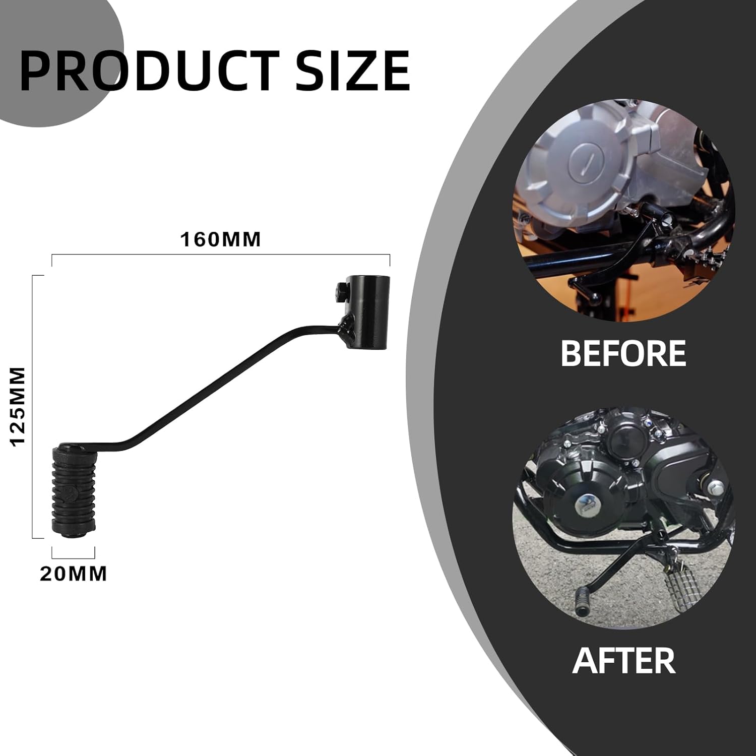 Gear Shifter for Hawk 250,Dirt Bike Shift Lever for Hawk 250cc (Not fit Hawk 250 DLX EFI)