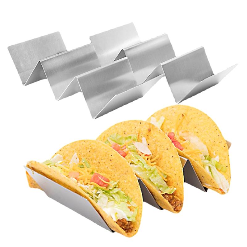 Stojan na tacos, stojan na palačinky, nerezové tortilly, tácy na tacos, stojan na tacos, stojan na mexické jídlo, kuchyňské náčiní